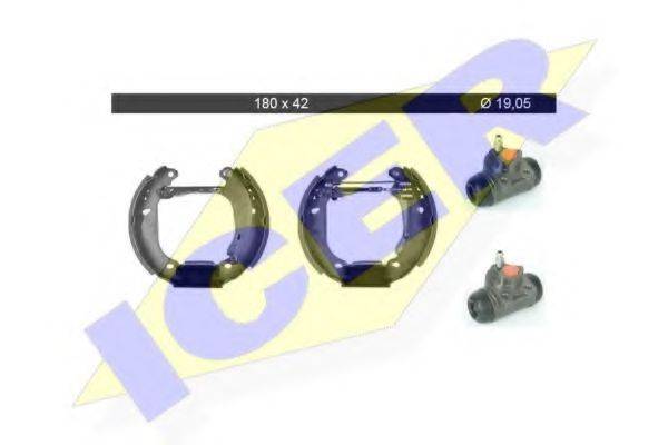 ICER 79KT0059C Комплект тормозных колодок