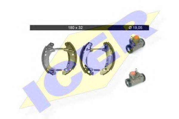 ICER 79KT0060C Комплект тормозных колодок