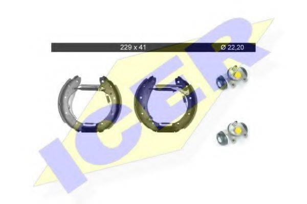 ICER 79KT0072C Комплект тормозных колодок