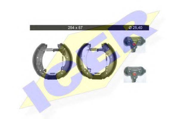 ICER 79KT0078C Комплект тормозных колодок