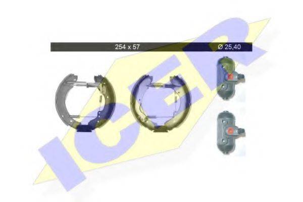 ICER 79KT0081C Комплект тормозных колодок