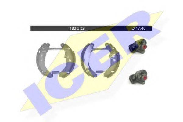 ICER 79KT0101C Комплект тормозных колодок