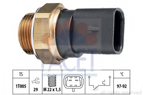 FACET 75103 Термовыключатель, вентилятор радиатора