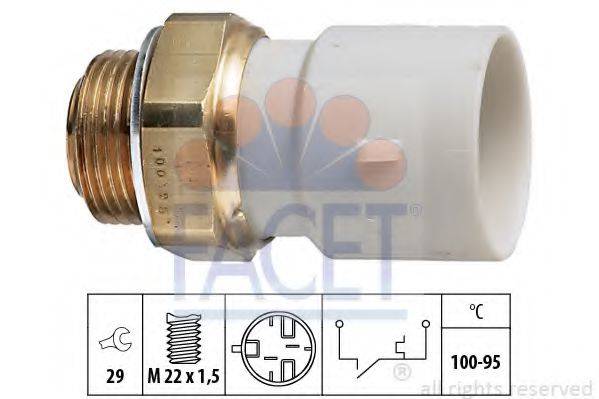 FACET 75182 Термовыключатель, вентилятор радиатора