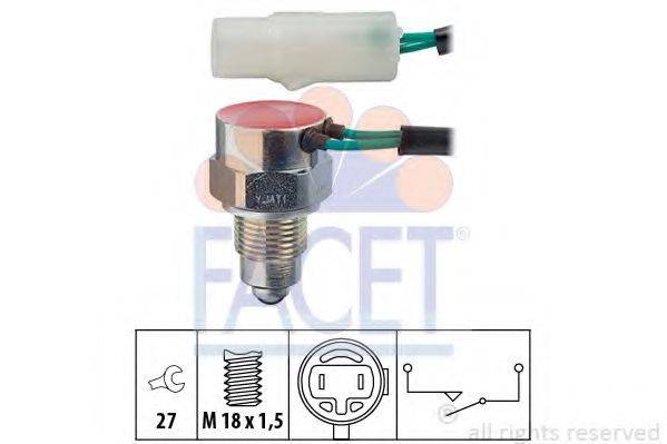 FACET 76087 Выключатель, фара заднего хода