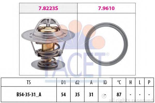 FACET 78435 Термостат, охлаждающая жидкость