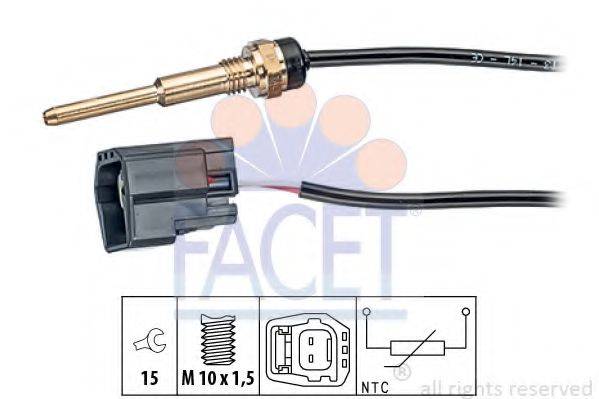 FACET 73289 Датчик, температура охлаждающей жидкости