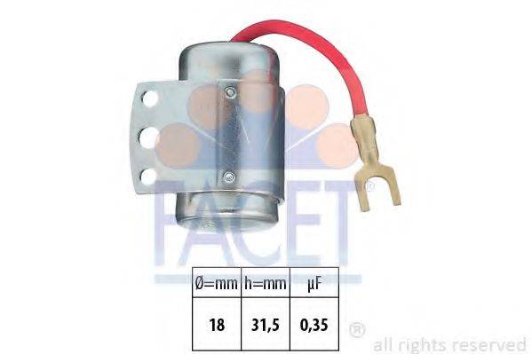 FACET 00066 Конденсатор, система зажигания