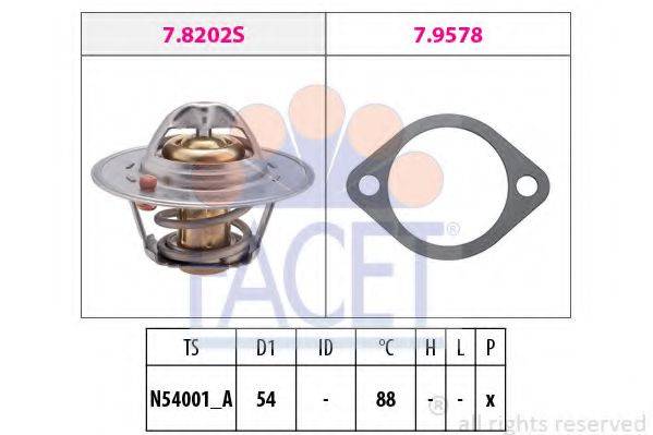 FACET 78358 Термостат, охлаждающая жидкость