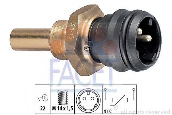 FACET 73183 Датчик, температура охлаждающей жидкости