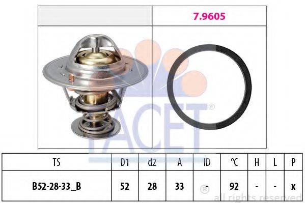 FACET 78928 Термостат, охлаждающая жидкость