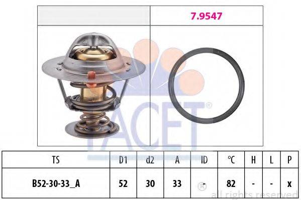 FACET 78947 Термостат, охлаждающая жидкость