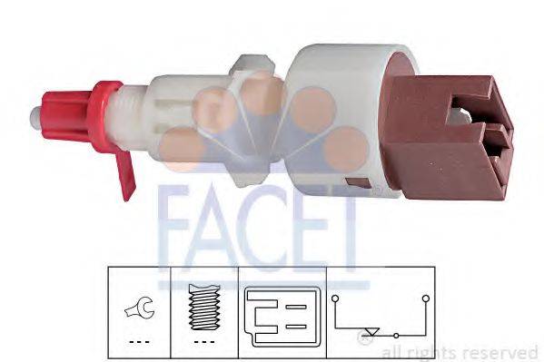 FACET 71157 Выключатель, привод сцепления (Tempomat)