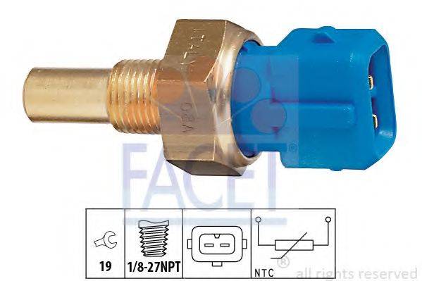 FACET 73156 Датчик, температура охлаждающей жидкости
