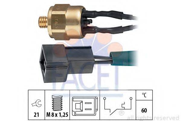 FACET 74096 термовыключатель, сигнальная лампа охлаждающей жидкости