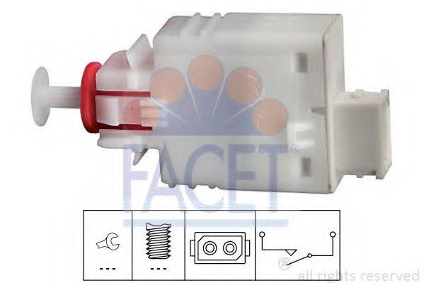 FACET 71110 Выключатель, привод сцепления (Tempomat)