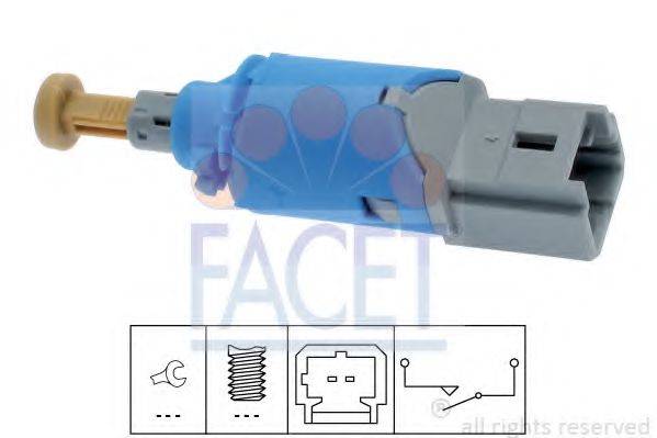 FACET 71224 Выключатель, привод сцепления (Tempomat)