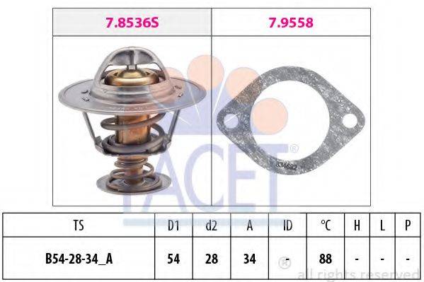 FACET 78536 Термостат, охлаждающая жидкость