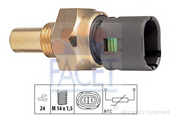 FACET 73193 Датчик, температура масла; Датчик, температура масла