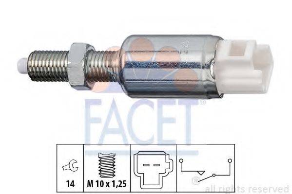 FACET 71259 Выключатель, привод сцепления (Tempomat)