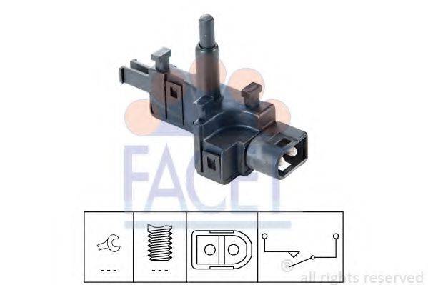 FACET 76165 Выключатель, фара заднего хода