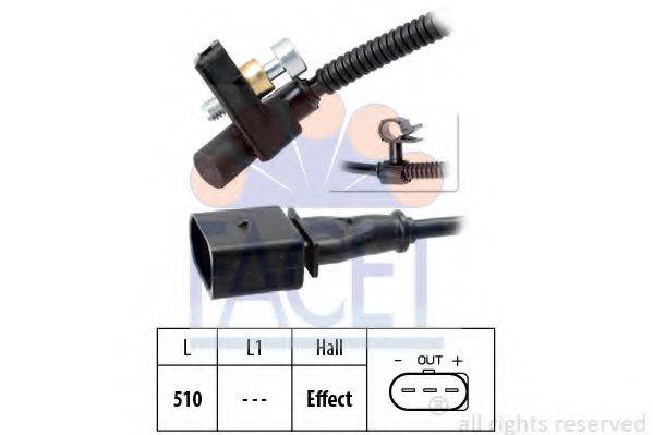 FACET 90446 Датчик импульсов; Датчик импульсов, маховик