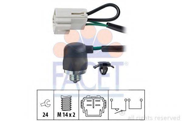 FACET 76144 Выключатель, фара заднего хода
