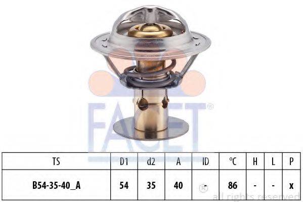 FACET 78498S Термостат, охлаждающая жидкость