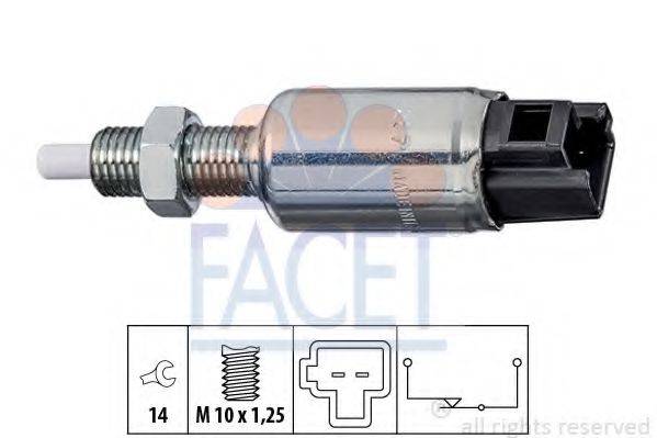 FACET 71287 Выключатель, привод сцепления (Tempomat)