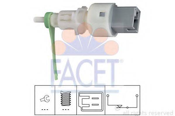 FACET 71159 Выключатель, привод сцепления (Tempomat)