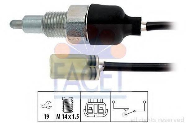 FACET 76255 Выключатель, фара заднего хода