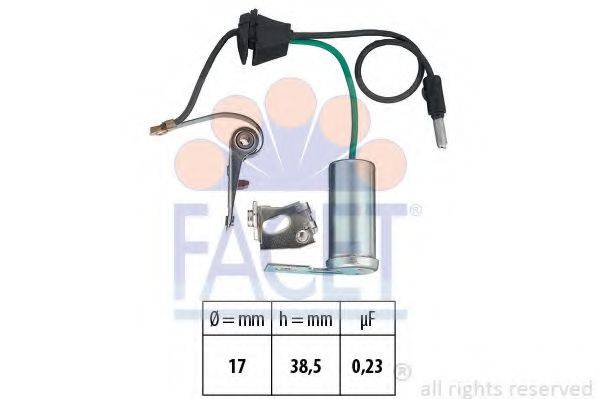 FACET 1369126 Контактная группа, распределитель зажигания