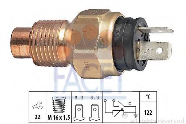 FACET 73525 Датчик, температура охлаждающей жидкости