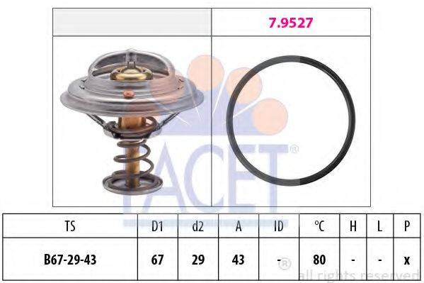 FACET 78549 Термостат, охлаждающая жидкость