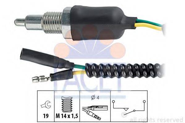 FACET 76094 Выключатель, фара заднего хода