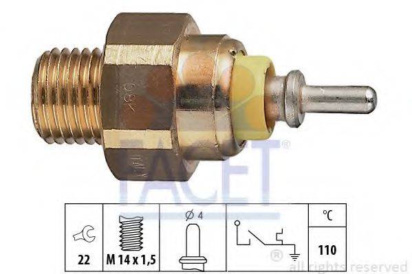 FACET 74042 термовыключатель, сигнальная лампа охлаждающей жидкости