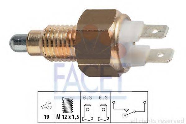 FACET 76009 Выключатель, фара заднего хода