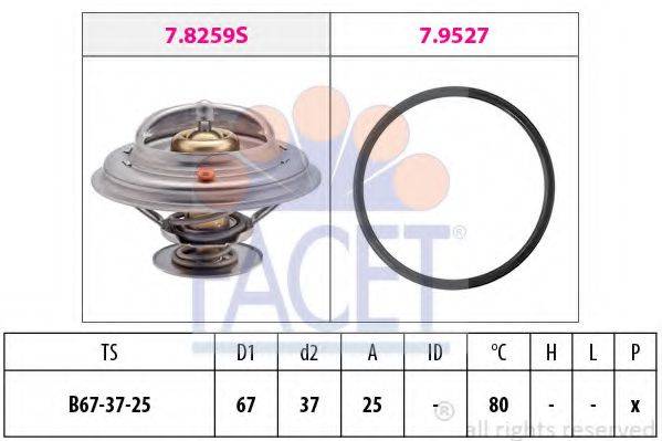 FACET 78259 Термостат, охлаждающая жидкость