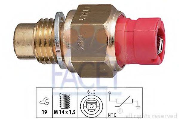 FACET 73267 Датчик, температура масла; Датчик, температура масла