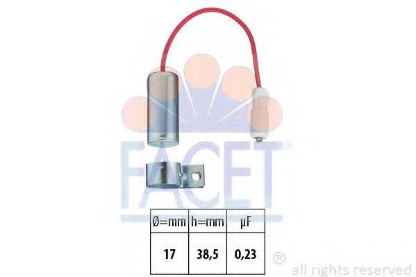 FACET 00339 Конденсатор, система зажигания