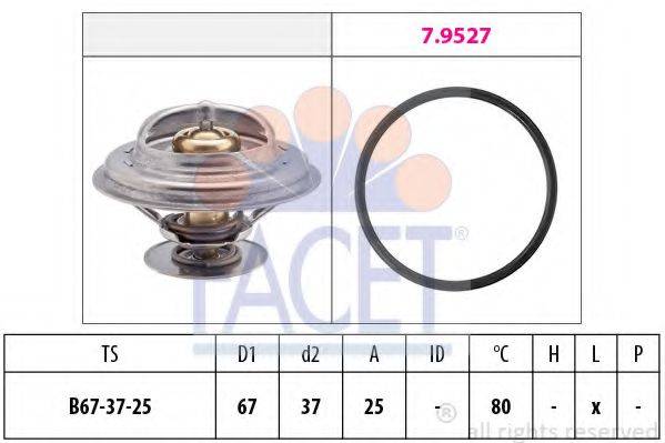 FACET 78623 Термостат, охлаждающая жидкость
