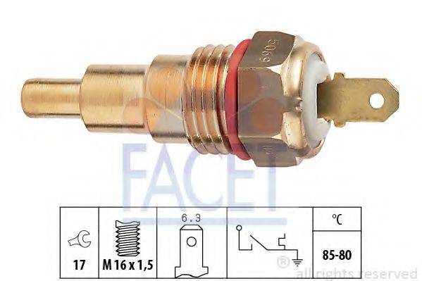 FACET 75068 Термовыключатель, вентилятор радиатора