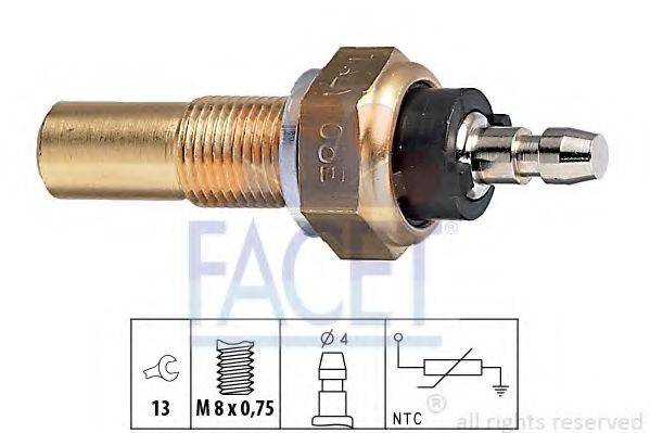 FACET 73068 Датчик, температура охлаждающей жидкости