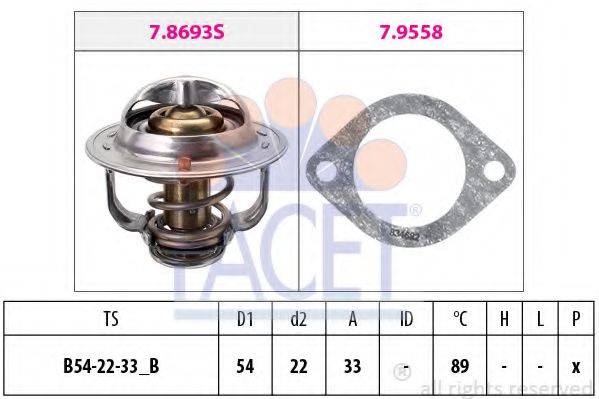 FACET 78693 Термостат, охлаждающая жидкость