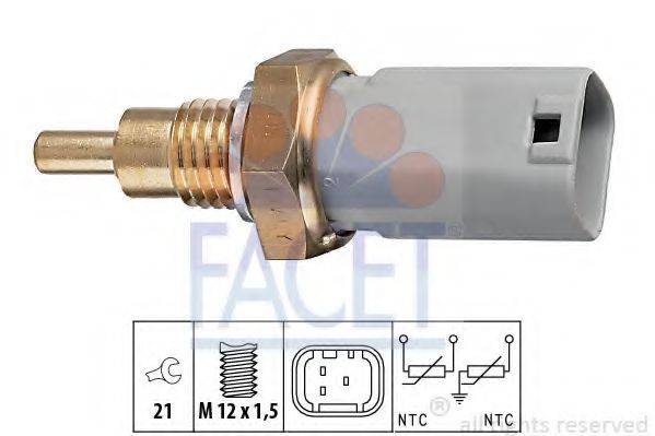 FACET 73277 Датчик, температура охлаждающей жидкости