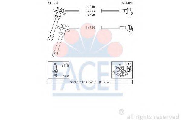 FACET 49209 Комплект проводов зажигания