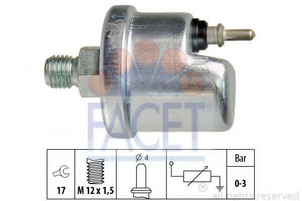 FACET 70630 Датчик, давление масла