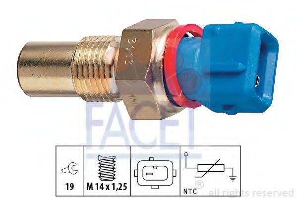 FACET 73113 Датчик, температура масла; Датчик, температура охлаждающей жидкости