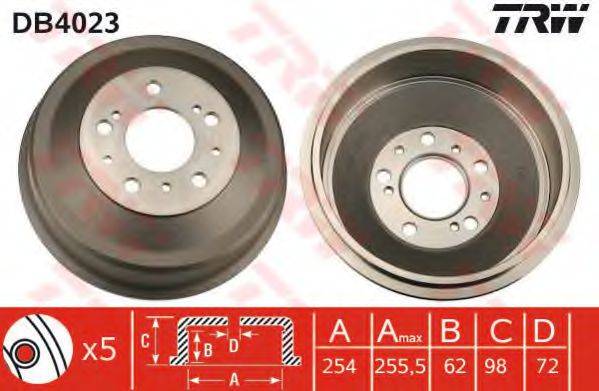 TRW DB4023 Тормозной барабан