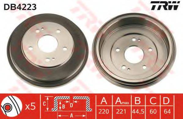 TRW DB4223 Тормозной барабан